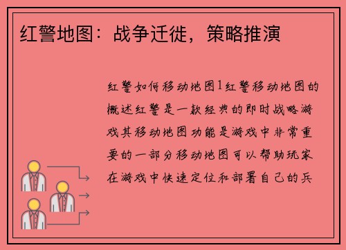 红警地图:战争迁徙,策略推演